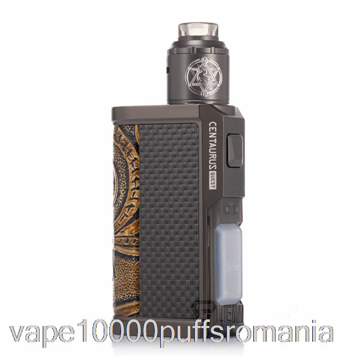 Vape Romania Lost Vape Centaurus Quest 100w Squonk Kit Gunmetal / Ukiran